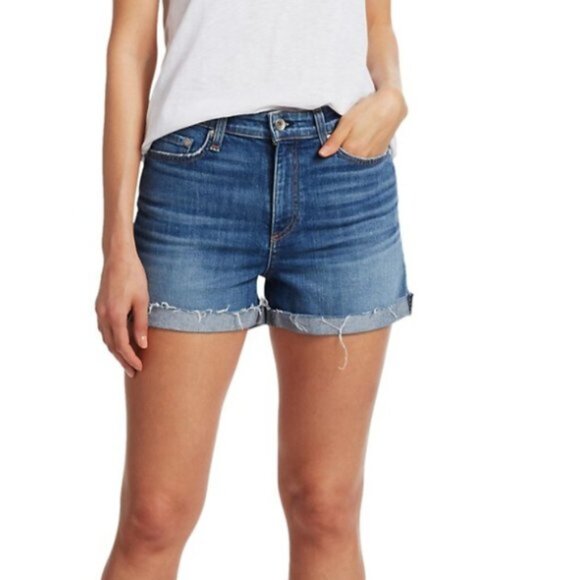 Rag & Bone Nina High-Rise Short Balboa Wash, 31